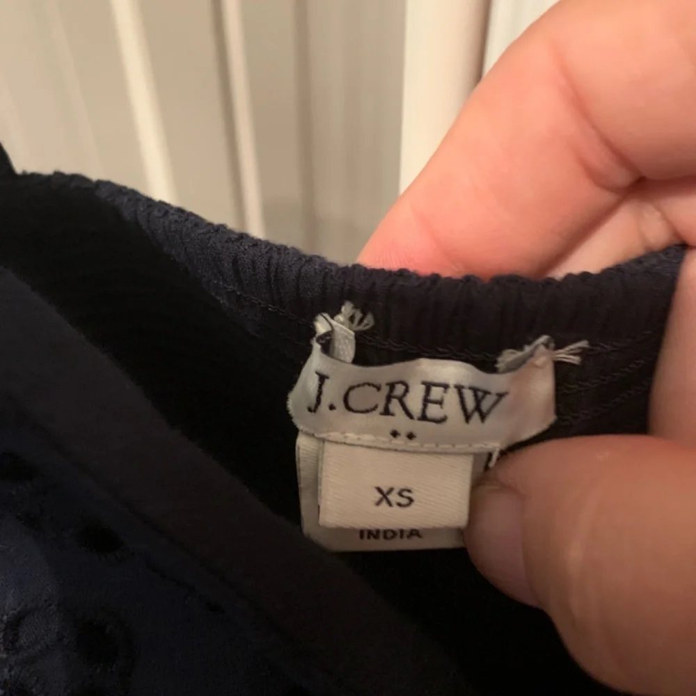 J crew spaghetti strap eyelet‎ mini dress. Worn a few times.